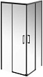 Душевой уголок Kerama Marazzi Vetro VE.100.SSD.BLK.M 100x100x195 см, профиль черный матовый