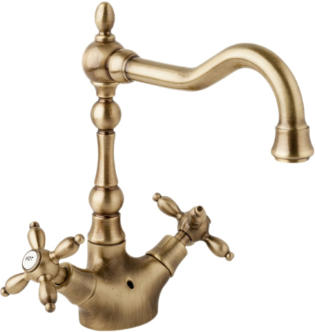 смеситель на раковину cezares atlantis-nostalgia-ls2-a-01 с клапаном, исполнение хром