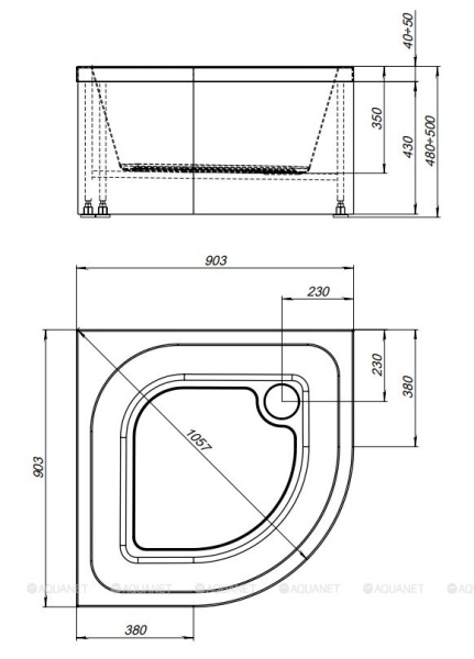 DUSHEVOY_PODDON_AQUANET_OPTIMAL_90KH90_GLUBOKIY_MONTAZHNAYA_SKHEMA_1