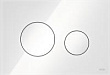 Кнопка смыва TECE Loop 9240650 белое стекло, кнопки белые