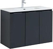 Тумба под раковину Aquanet Алвита New 100 00277531 3 дверцы, антрацит