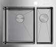 Мойка кухонная Omoikiri Akisame 60-2-L нержавеющая сталь