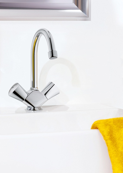 смеситель для раковины grohe costa s с донным клапаном, хром (21257001)