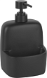 Дозатор WasserKraft K-8499BLACK с емкостью для губки