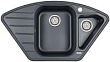 Мойка кухонная Paulmark Wiese PM529050-BLM черный металлик