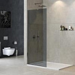 Душевая перегородка Cezares Liberta L-1-TB-100-GR-Cr профиль хром, стекло графит