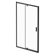 Душевая дверь в нишу AM.PM Gem W90G-120-1P-BT 120 см, профиль матовый черный, стекло прозрачное