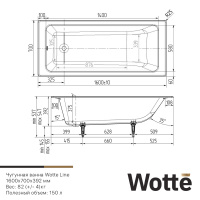 Wotte Line 160x70