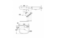раковина grohe euro ceramic 60 39335000 альпин-белый-prevew