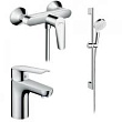 Душевой комплект Hansgrohe SET Logis E 100 (d)