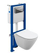 Комплект Cersanit City Smart CO DPL EO Slim + Link Pro + Corner пластик хром глянцевый