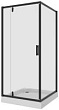 Душевой уголок Niagara Nova 68010811BLACK 90x90 профиль черный