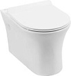Унитаз подвесной Aquanet Roll-W 210766 Rimless, с микролифтом, белый