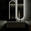 Мебель для ванной Jorno Shine 120 антрацит с подсветкой, с зеркалом, пеналом + подарок