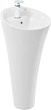 Раковина Weltwasser WW Telbach 007S GL-WT белая глянцевая