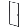 Душевая дверь в нишу AM.PM Gem W90G-100-1P-BT 100 см, профиль матовый черный, стекло прозрачное