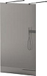Душевая перегородка Cezares LIBERTA-L-2-110-GR-NERO профиль черный, стекло графит