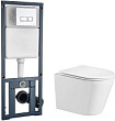 Комплект Инсталляция WeltWasser Marberg 410 SE + унитаз Salzbach 004 GL-WT с микролифтом