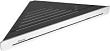 Полка Ravak Slim C X07P576 угловая, черная